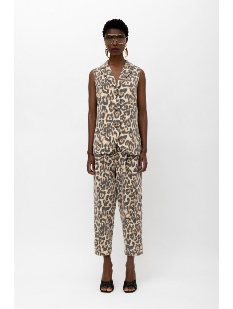 MALLORY THE LABEL Chui Blazer Animal Print