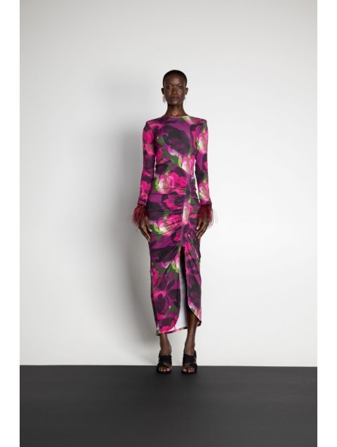 MALLORY THE LABEL Eden Purple Floral Dress