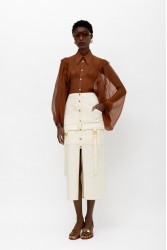 MALLORY THE LABEL Electra Shirt Brown Καφέ Πουκάμισο
