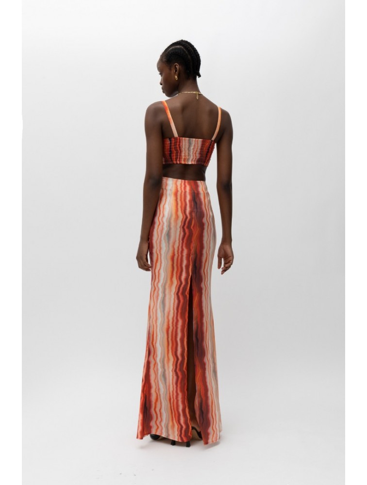 MALLORY THE LABEL Esma Red Print Top Κόκκινο Τοπ