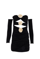 MALLORY THE LABEL Euphoria Black Dress Μαύρο Φόρεμα