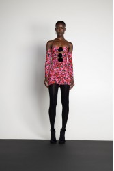 MALLORY THE LABEL Euphoria Pink Floral Dress Ροζ Φόρεμα