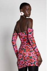 MALLORY THE LABEL Euphoria Pink Floral Dress Ροζ Φόρεμα