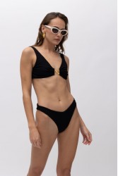 MALLORY THE LABEL Evy Black Bikini Set Μαύρο Μπικίνι σετ