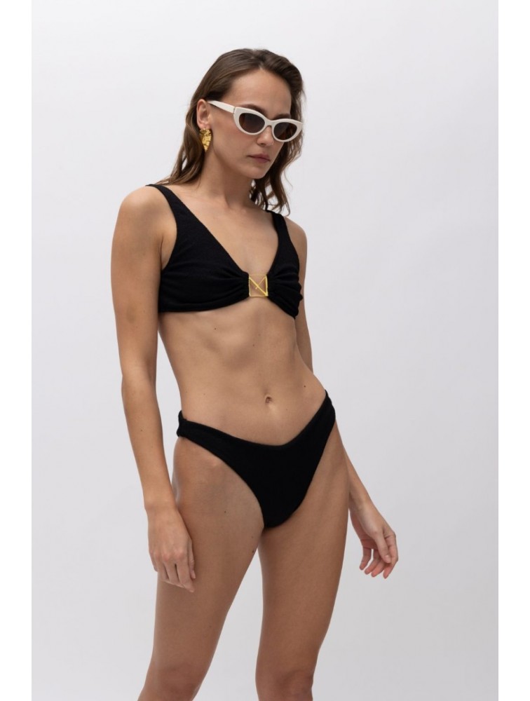 MALLORY THE LABEL Evy Black Bikini Set Μαύρο Μπικίνι σετ