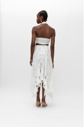 MALLORY THE LABEL Fiesta White Skirt Λευκή Φούστα