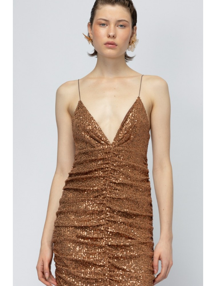 MALLORY THE LABEL Golden Hour Sequin Dress
