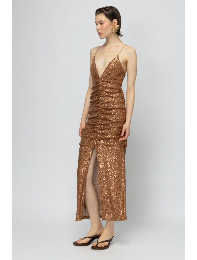 MALLORY THE LABEL Golden Hour Sequin Dress