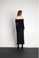 MALLORY THE LABEL Harmony Black Dress Μαύρο Φόρεμα