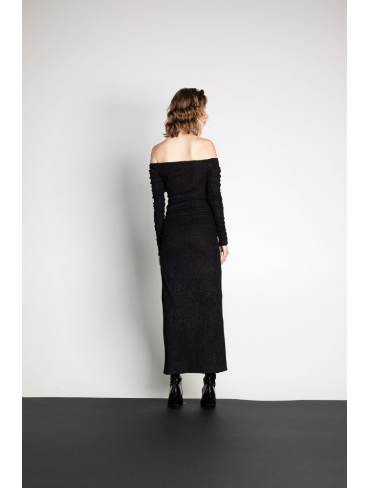 MALLORY THE LABEL Harmony Black Dress Μαύρο Φόρεμα