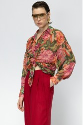 MALLORY THE LABEL Jungle Bird Floral Shirt
