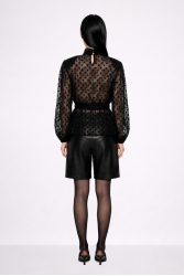 MALLORY THE LABEL Kairo Bermuda Μαύρη Βερμούδα