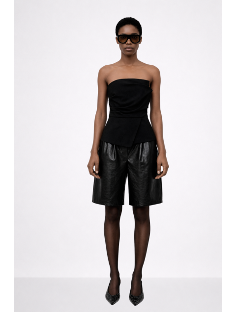 MALLORY THE LABEL Kairo Bermuda Μαύρη Βερμούδα