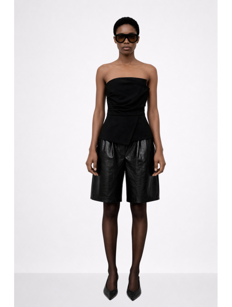 MALLORY THE LABEL Kairo Bermuda Μαύρη Βερμούδα