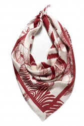 MALLORY THE LABEL Karibu Scarf Red Zebra