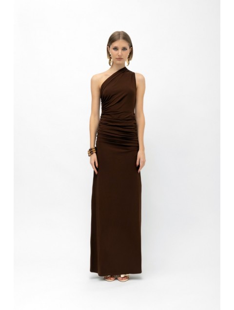 MALLORY THE LABEL Khiara Brown Dress