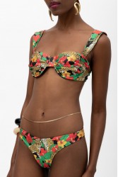 MALLORY THE LABEL Kibo Red Tiger Bikini