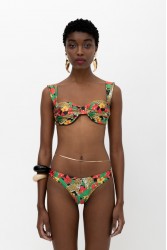 MALLORY THE LABEL Kibo Red Tiger Bikini