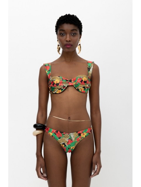 MALLORY THE LABEL Kibo Red Tiger Bikini