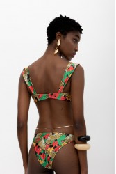 MALLORY THE LABEL Kibo Red Tiger Bikini