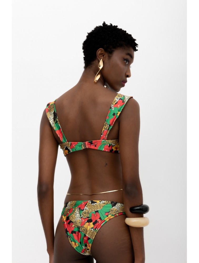 MALLORY THE LABEL Kibo Red Tiger Bikini