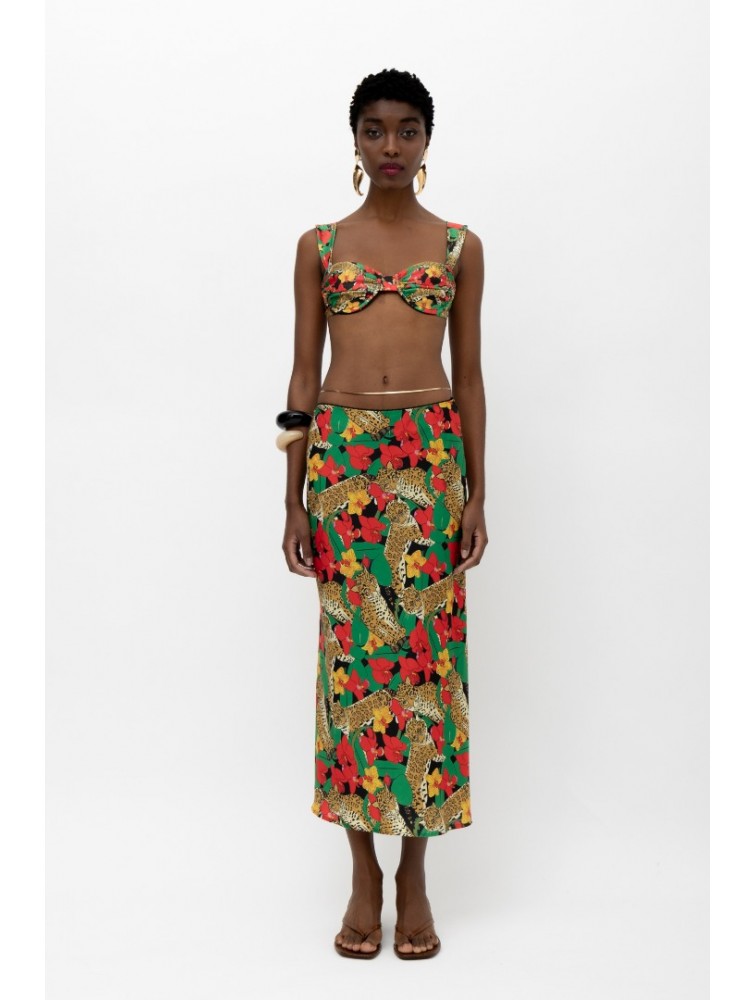 MALLORY THE LABEL Kibo Red Tiger Bikini