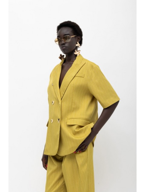 MALLORY THE LABEL Kiboko Lime Blazer 