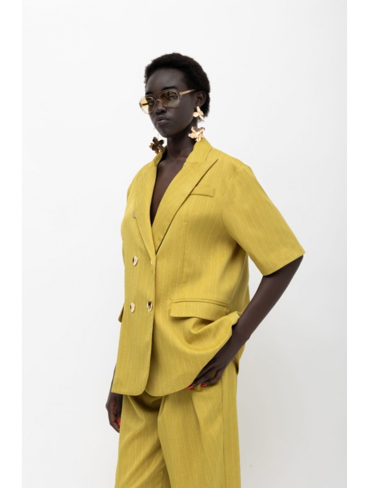 MALLORY THE LABEL Kiboko Lime Blazer
