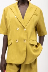 MALLORY THE LABEL Kiboko Lime Blazer