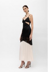 MALLORY THE LABEL Lalibela Black N White Dress