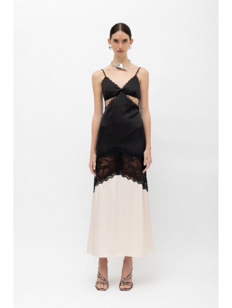 MALLORY THE LABEL Lalibela Black N White Dress 