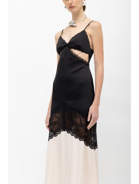 MALLORY THE LABEL Lalibela Black N White Dress 