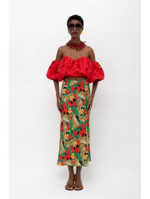 MALLORY THE LABEL Lily Red Top 