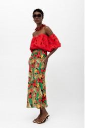 MALLORY THE LABEL Lily Red Top