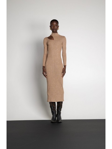 MALLORY THE LABEL Lotus Knit Dress Beige