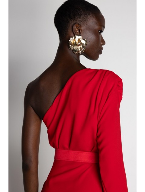 MALLORY THE LABEL Magnolia Red Dress