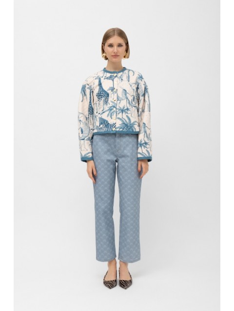 MALLORY THE LABEL Malika Jacket Safari Print