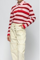 MALLORY THE LABEL Margarita Knit Cardigan Pink Striped Knitted Cardigan