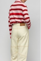 MALLORY THE LABEL Margarita Knit Cardigan Pink Striped Knitted Cardigan