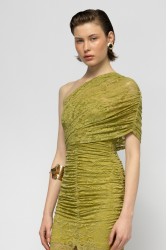 MALLORY THE LABEL Melia Lace Dress Lime