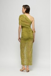 MALLORY THE LABEL Melia Lace Dress Lime