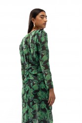MALLORY THE LABEL Milan Green Dress Πράσινο Φόρεμα