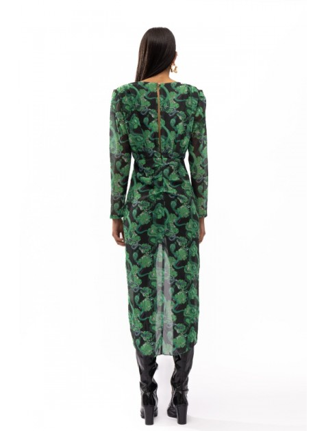MALLORY THE LABEL Milan Green Dress Πράσινο Φόρεμα 