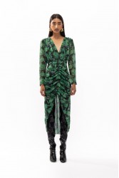 MALLORY THE LABEL Milan Green Dress Πράσινο Φόρεμα