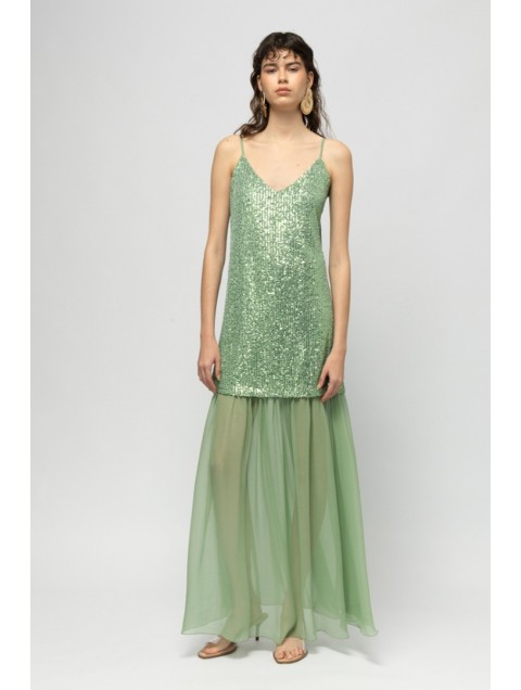 MALLORY THE LABEL Mirage Glow Mint Dress