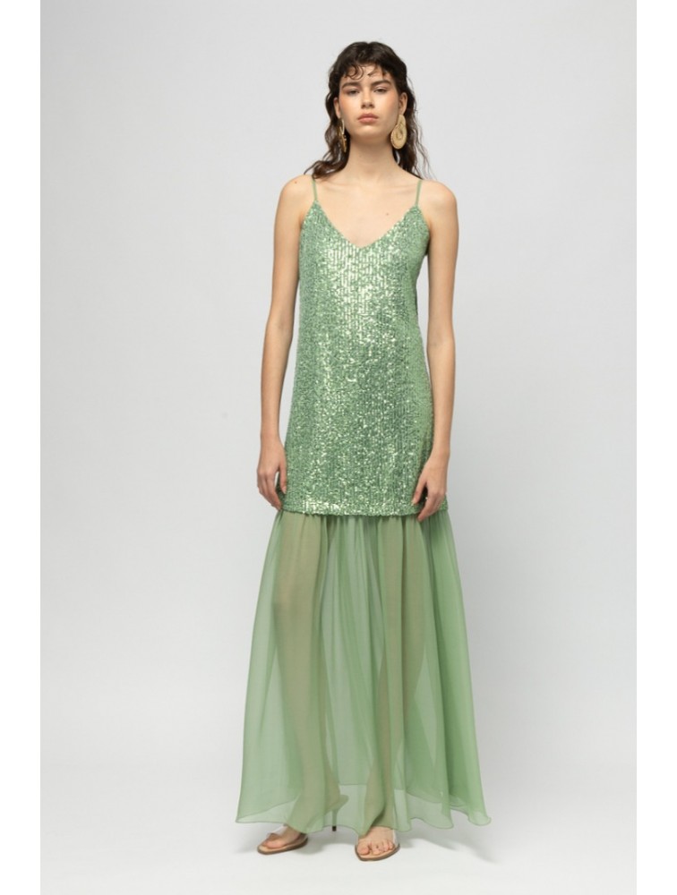 MALLORY THE LABEL Mirage Glow Mint Dress