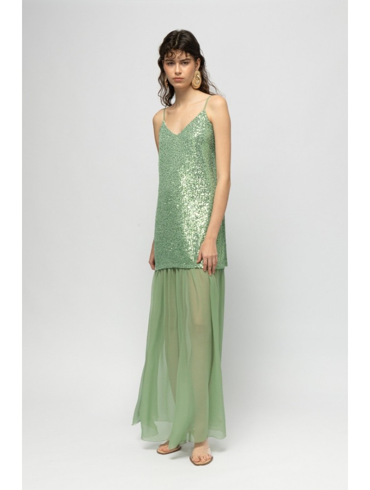 MALLORY THE LABEL Mirage Glow Mint Dress