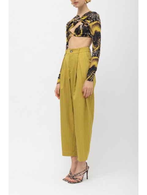 MALLORY THE LABEL Nulu Lime Pants