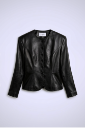 MALLORY THE LABEL Outline Black Blazer Μαύρο Σακάκι