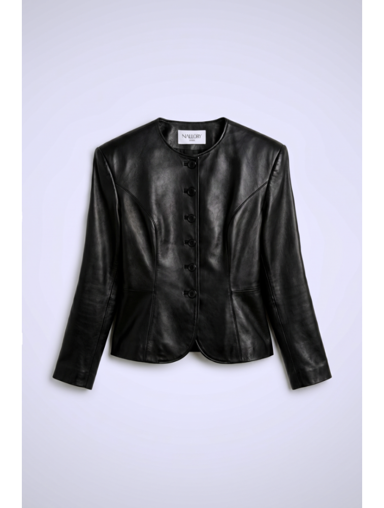 MALLORY THE LABEL Outline Black Blazer Μαύρο Σακάκι